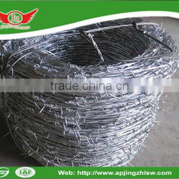 electro galvanized barbed wire length per roll