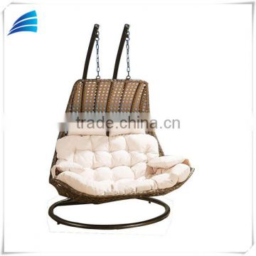 Outdoot Deluxe 2 person Rattan hanging swing chair