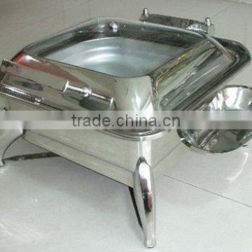 Hydraumatic visable square chafing dish,Stainless steel chafing dish