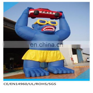 popular giant inflatable gorilla with car model