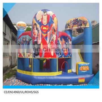 justice league 5 in 1 inflatable combo castle