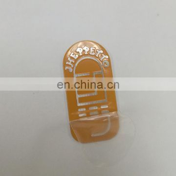 custom metal feature embossed engraved stickers