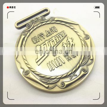 Round shape metal free design souvenir metal medal