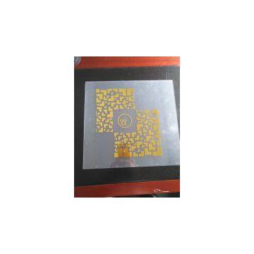 Print (hot stamping) cold ironing process, partial UV process, nano glazing process