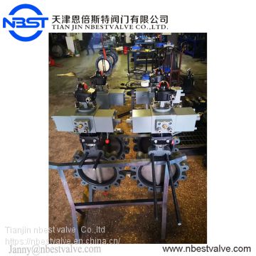 DN400 Low Temperature Hydraulic Control Marine Butterfly Valve