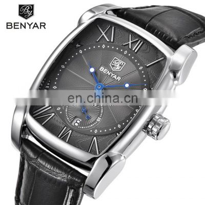 BENYAR BY-5114M High Quality Luxury Men Brand 30m Waterproof Quartz Watches Men Fashion Benyar Watch