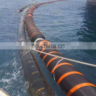 Wear resistance large diameter flexible 6 inch floating rubber hose for mining and dredging