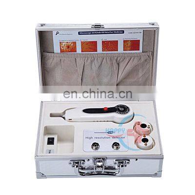 HC-N017 Latest Hair skin detector hair follicle detector moisture microscopy tester analyzer complete medical cosmetic 50x200x t