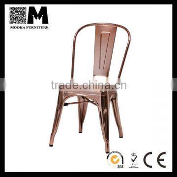 2015 New design dining room restaurant gold metal chair marais chair