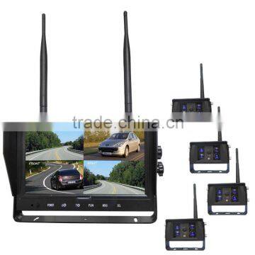 Recorder Function Cheap Price 9inch Built-in DVR Wireless Rearview Camera Kit with Max.4ucam Wireless Backup Cameras for Truck