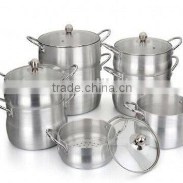 12pc ALUMINUM COUSCOUS POT SET