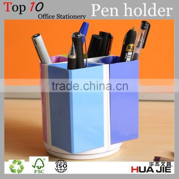 Colorful Many Shapes White Base Plastic Pen Stand