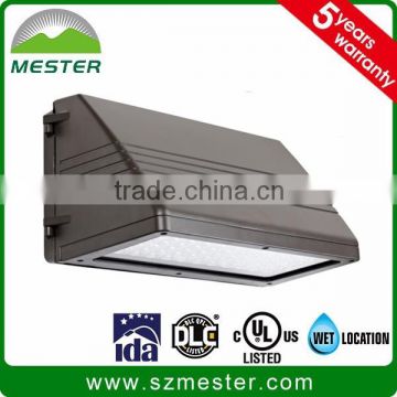 Dark bronze/black/white finish architectural full cutoff 4000K 5000K 45/70/90/135W LED wall pack light 5 Years with photocell