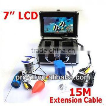 Deep 15m cable 7" TFT 600TVL 120 Degree Underwater Camera Monitoring System PY-GSY7000C
