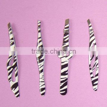 Leopard-print tweezers with different shapes