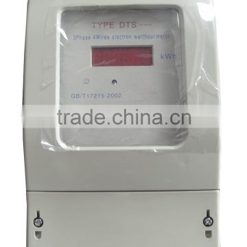 DTS Series three-phase& four wires electrical type watt-hour meter