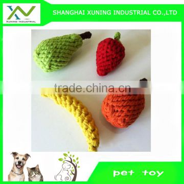 the shape of fruits--pet chews cotton toy