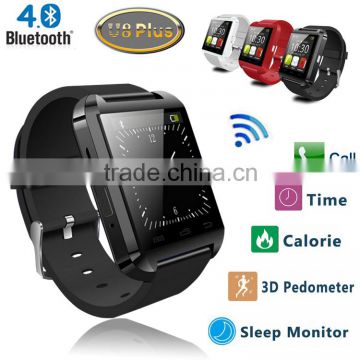2016 New Bluetooth Smart Watch U8 Plus U Watch for Samsung S4 HTC LG Huawei Android Phone Smartphone Sync Call Remote shutter