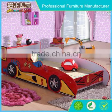 2015 New Design Wooden kids Cartoon Bed car bed, princess car bed, car bed china