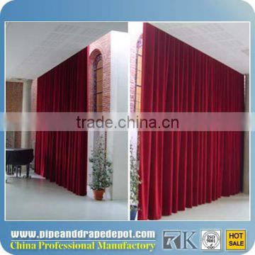 Remote control room divider curtain track system hospital curtain track