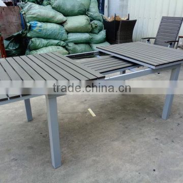 aluminum extendable table, plastic dining table, long wooden table