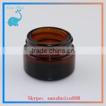 amber color cosmetic glass jar hot selling
