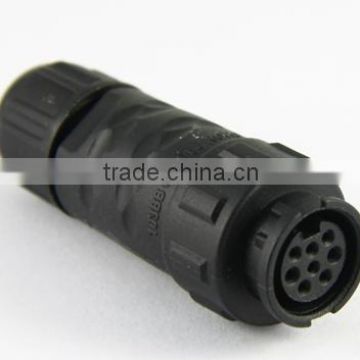 Standard 8 pin female plug with socket electric connectors, Chogori high quality IP67 waterproof connector