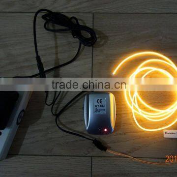 AC110V-240V Sound control INVERTER"Polar light 3"OD:2.6mm Orange EL WIRE