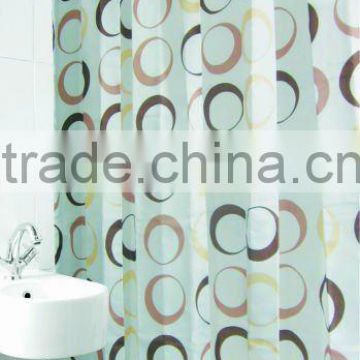 100% polyester shower curtains,fabric shower curtains,