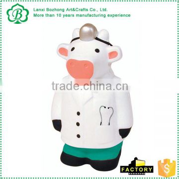 Doctor Cow Stress Toy for promotional event with logo