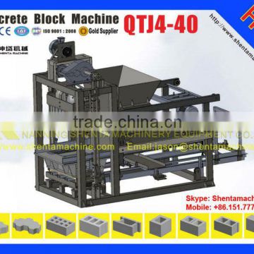 QTJ4-40 block making machine in Peru