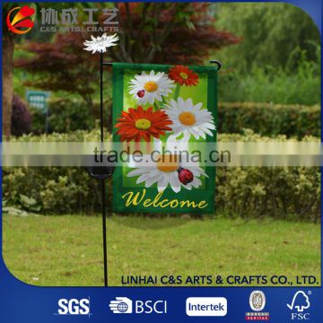 100% Polyester 400x66cm Decorative Garden Flag