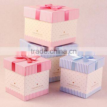 OEM design style for square paper gift packaging box