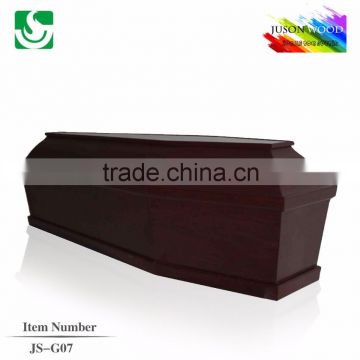 Wooden european style coffin box