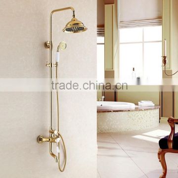 Luxury gold color bath&shower faucet set