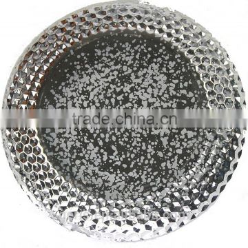 GRS Fashion Silver Round Underplates with diamonds side