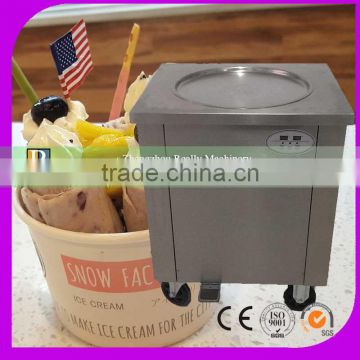 CE NSF UL 304 Stainless steel fast freeze singel pan High quality Roll cream machine for