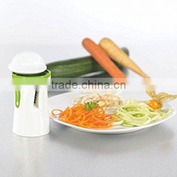 from china direct factory multi-function product highly improved tri blade plastic spiral vegetable slicer