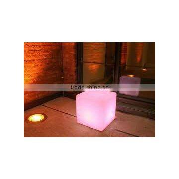 HX 2012 Hottest Plastic Led Cube Lighting Chair