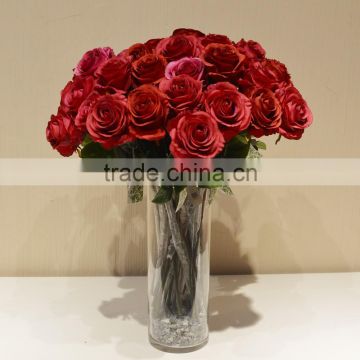 customization silk rose artificial flower in China