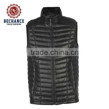 Men sleeveless warm black down vest TD8705