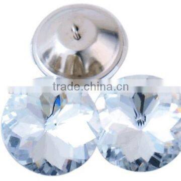 glass button for sofa bed/crystal button for sofa adornment