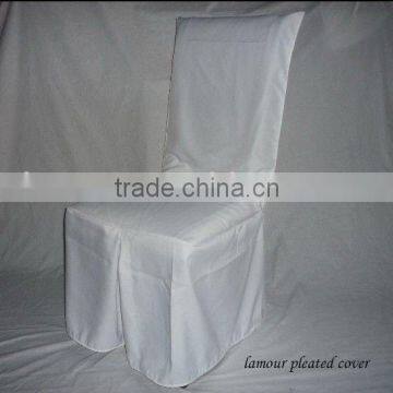 wedding flat square top chair cover banquet lamour satin pleated chair cover