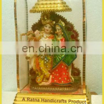 Radha Krishna Statues with Antique Work
