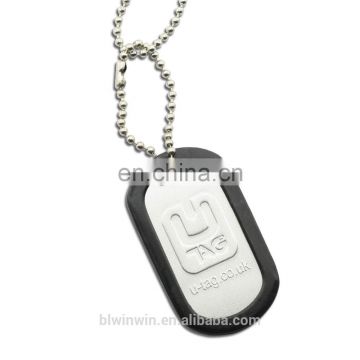 High Quality New Hotsale Custom Metal Blank Dog Tags Dogtag Matte or Shiny Dog Tag Stainless Steel Rolled Edge Dog Tag