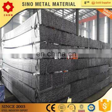 gi hollow 100*100mm tube 8m hollow section q195 gi steel pipe for foreign market galvanized erw carbon steel pipe