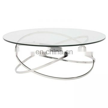 6mm 8mm 10mm round modern simple dining table glass top