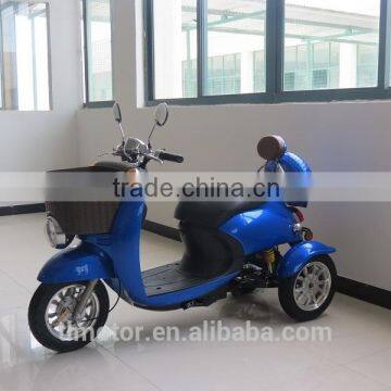 China new made 2 seat 650w 48v electric mobility tricycle