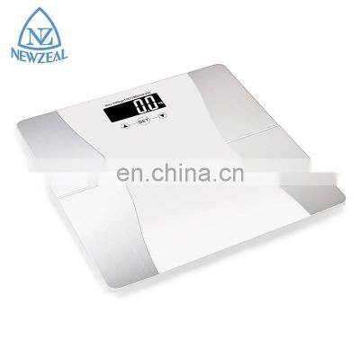 Glass Plate Free Sample Electronic Floor Bathroom Body Fat Scale With Body Analyzer