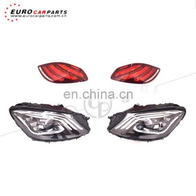 2018year W222 headlights and tail light fit for S-class W222 upgrade to 2018year W222 S63 S65 Headlight and tail lamp